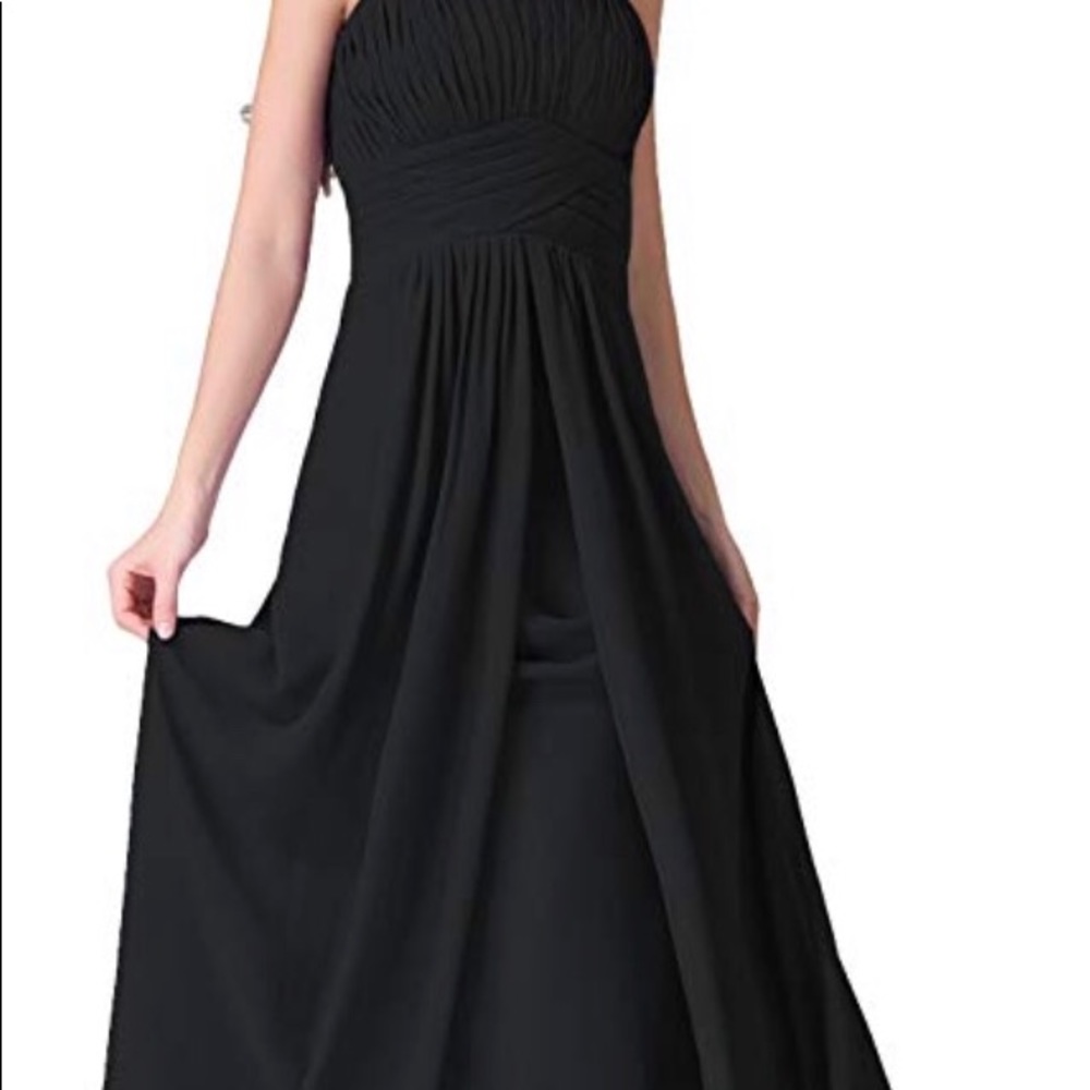 Black floor length dress